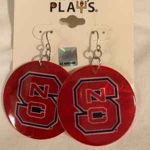 North Carolina State University earrings! NCSU